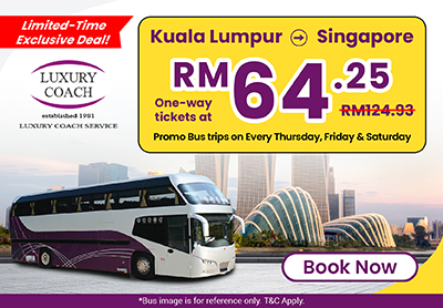 🔥Exclusive Deals! Luxury Coach Bus fr KL to Singapore, one-way tickets ...