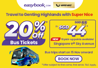 📣 20% Off Super Nice Bus Tickets to Genting Highlands! 🚌🏞️