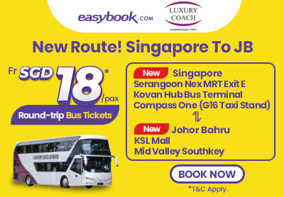 📣 Luxury Coach New Routes! Singapore ↔ Johor Bahru 🚌✨