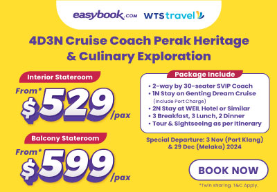 🤩 Brand New Cruise-Coach Package — 4D3N Perak Heritage & Culinary Exploration! 🛳️🚌✨