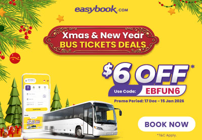 🎄Perfect Getaway with $6 OFF Bus Travel to Malaysia!