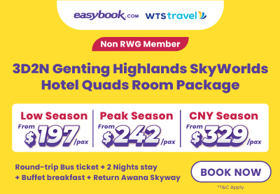 🌟 3D2N Genting Highlands SkyWorlds Hotel Package, Fr $ 197/pax! 🏞️✨