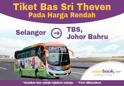 Dapatkan Tambang Bas Murah Dengan Sri Theven Yang Kini Boleh Didapati Di Easybook