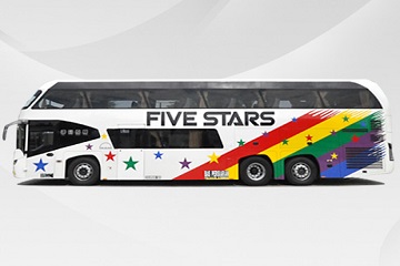 five stars travel bus